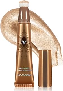 Anglicolor Liquid Highlighter Makeup Stick 3D Sparkling Effect,Cream Highlighter Lightweight,Easy To Spread,Highlighter Makeup Long-lasting,Natural Makeup Effect(01#Spotlight)