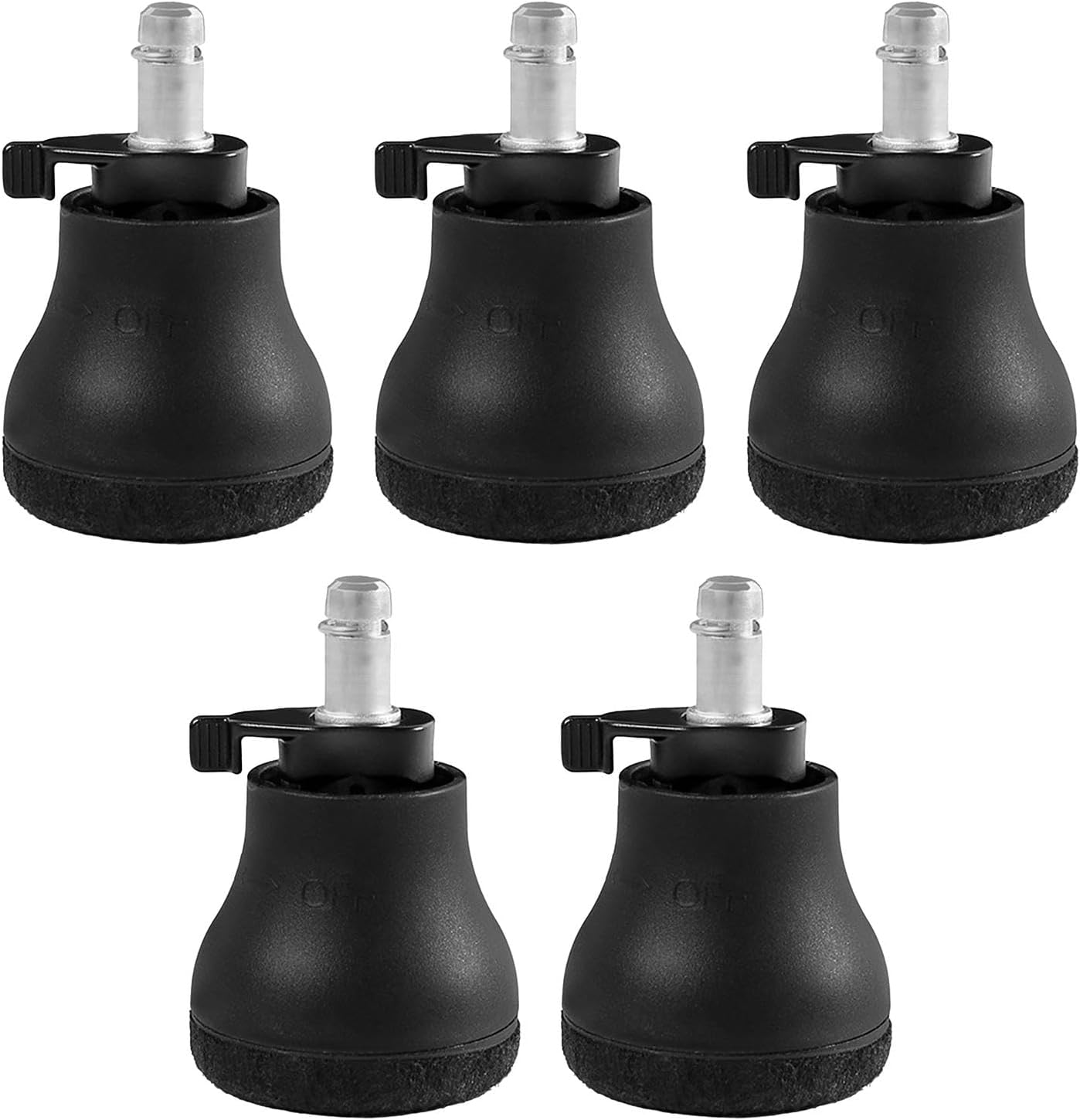 CALANDIS™ 5x Chair Bell Glides Felt Pads Wheel Stoppers for Wood Floors Computer Chair | Home & Garden