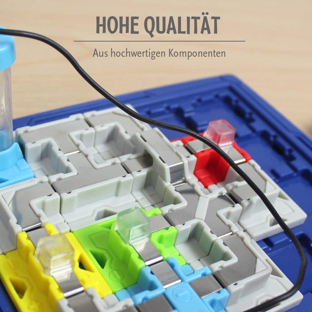 ThinkFun - 76341 - Circuit Maze -- das spannungsgeladene Logikspiel von ThinkFunk für Jungen und Mädchen ab 8 Jahren. Stromkreis mit LED-Lichtern und Schalter.