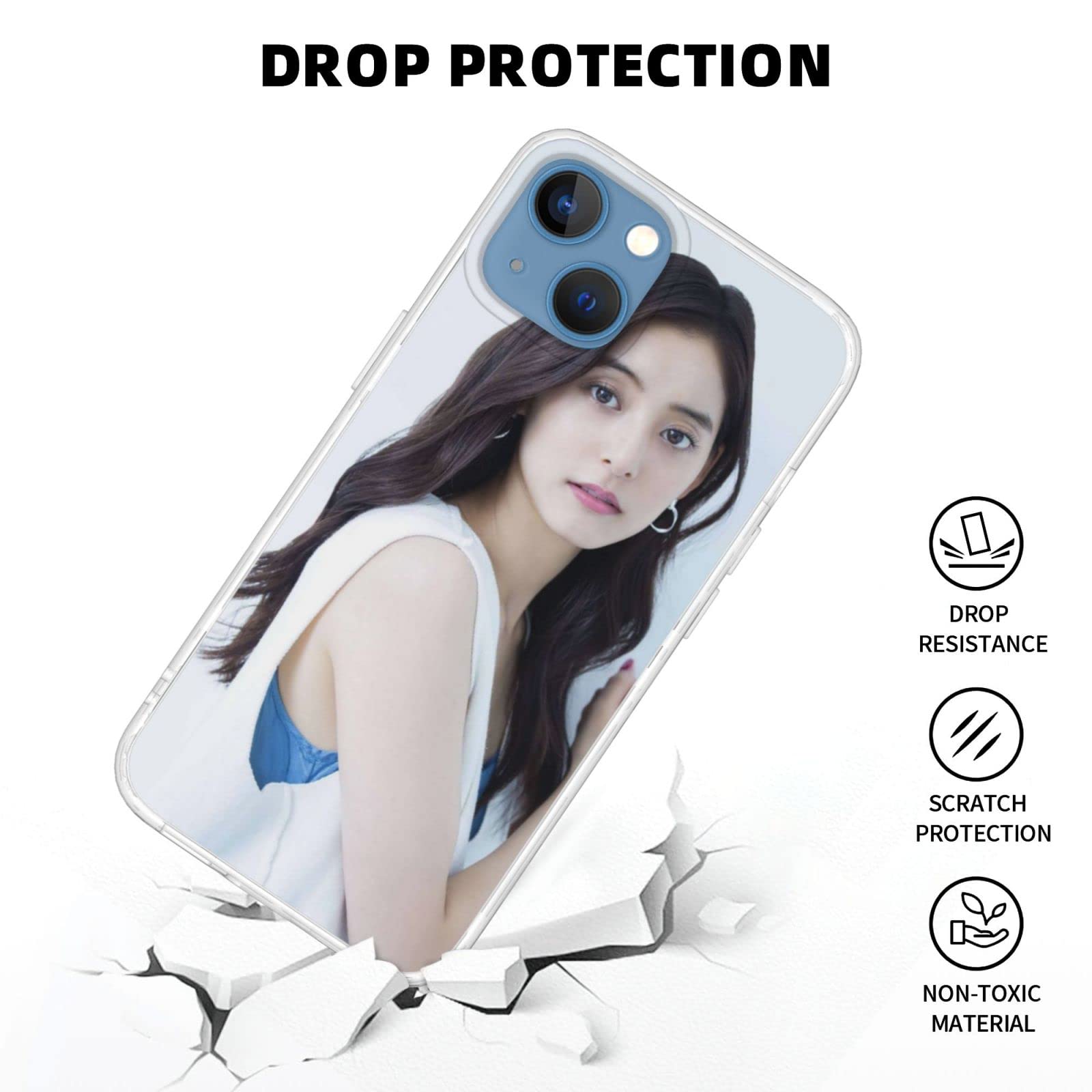 Amazon.co.jp: 新木優子 (4) Iphone 13/アイフォン13專用 スマホケース