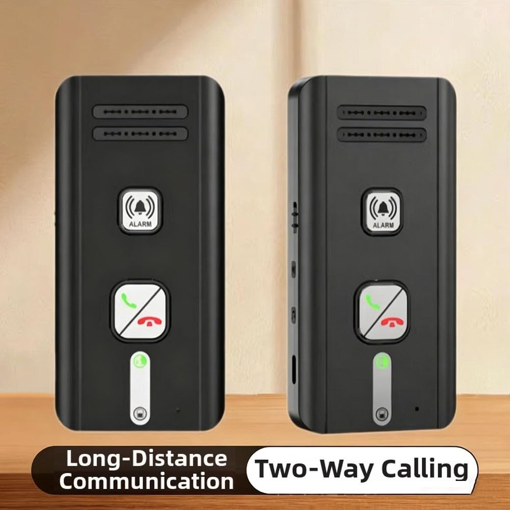 Sistema de intercomunicación inalámbrico para seguridad en el hogar, completo para audio bidireccional DUPLEX con respuesta automática, llamada de largo alcance para el cuidado de ancianos
