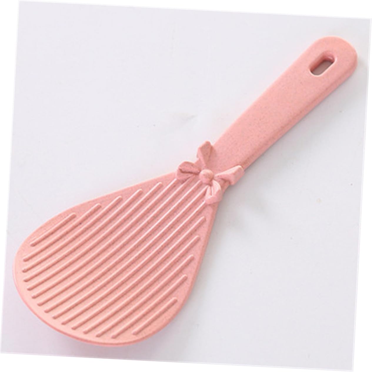 Cabilock 4 Pcs Wheat Straw Rice Scoop Ladles Kitchen Utensils Blue Pink and Green for Home and Restaurant Use Easy to Clean Heat Resistant Sturdy Design