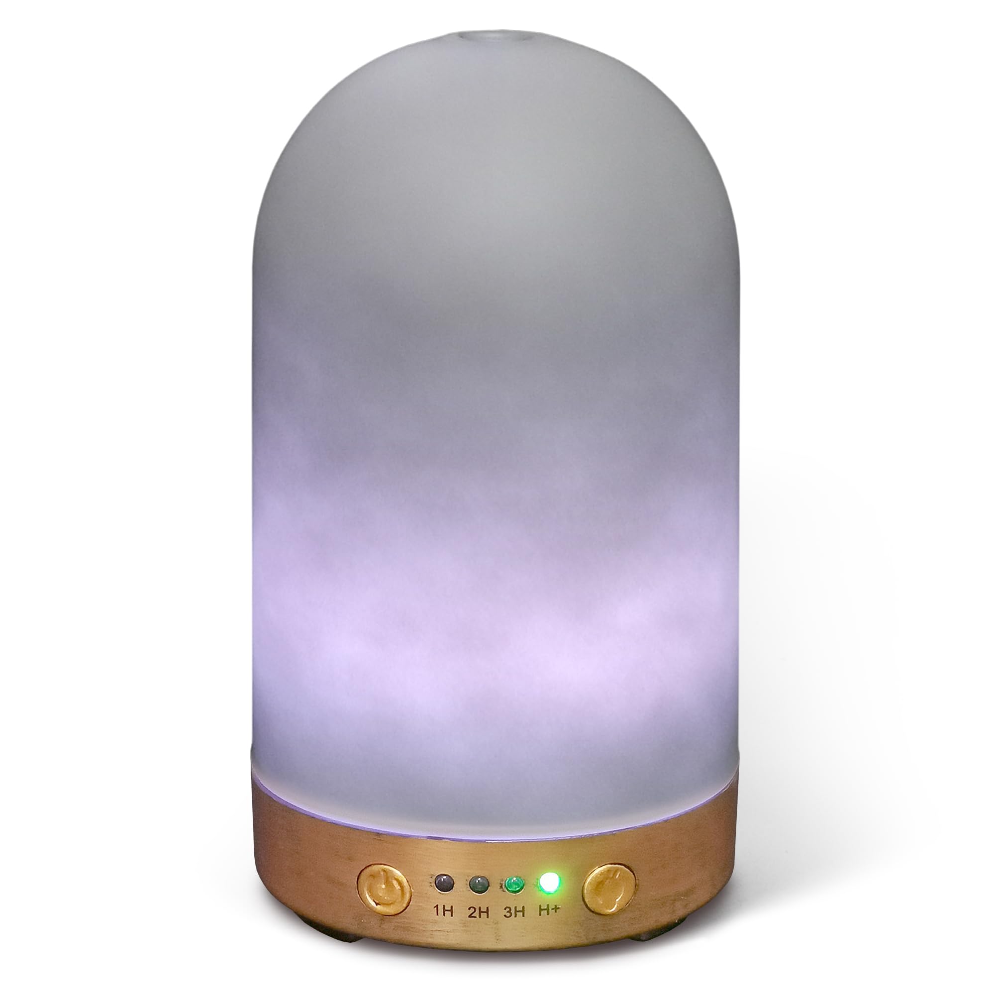 Earnest Living Essential Oil Diffuser Glass Diffuser Minimal Cement Decor Finishing, 4 Timers 7 Color LED Night Light and Auto Shut Off Function for Home and Office Aromatherapy Relaxation