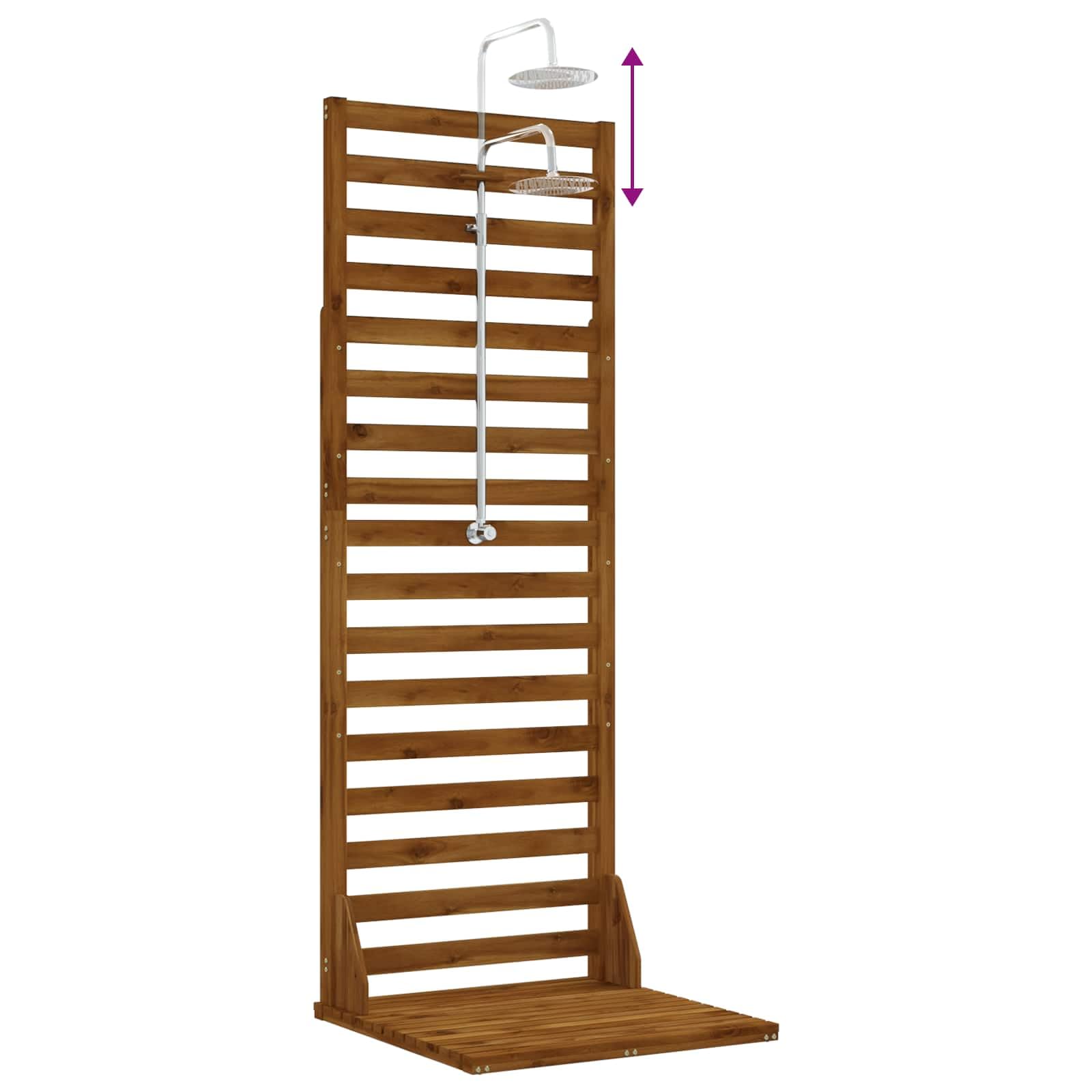 vidaXL Ducha exterior 205,5 cm Natural