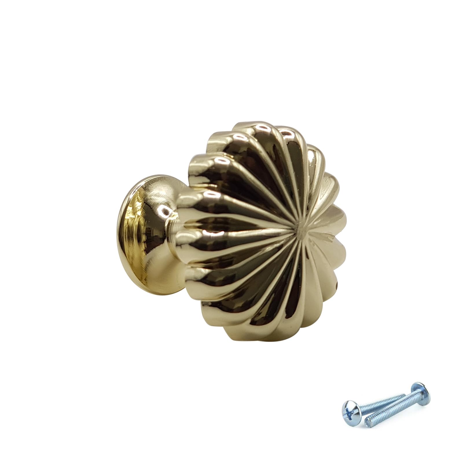 M4tec Karat Gold Kitchen Cabinet Door Knobs For Cupboard Door Handles, And Drawer Handle, Kitchen Furniture Wardrobe Door Knobs, Bedroom Furniture Pull Handles. Vh3 Series: 30 Mm