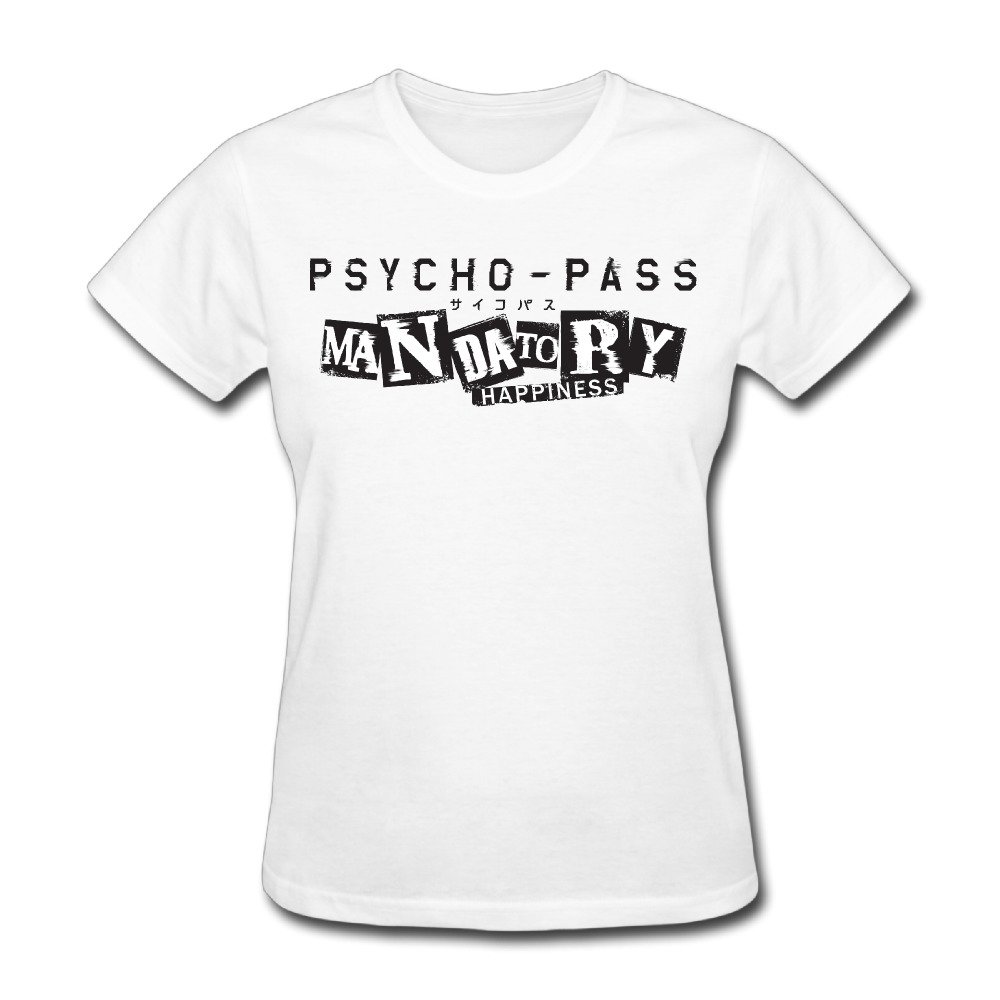 Women's Psycho Pass Mandatory Happines Logo T-shirt Tee