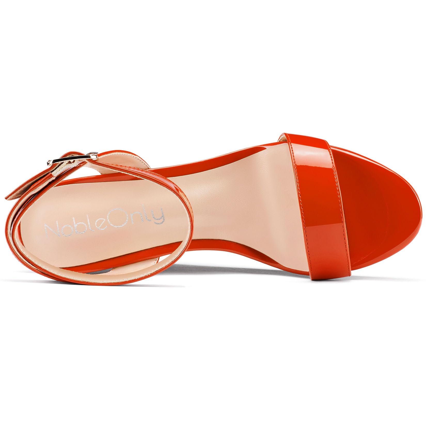 NobleOnly Mujer Abierta Punta Alto High cuña esparto Heel Plataforma Correa Tobillo Sandalias Cierre con Hebilla Dress Baile Zapatos 10 CM Heels