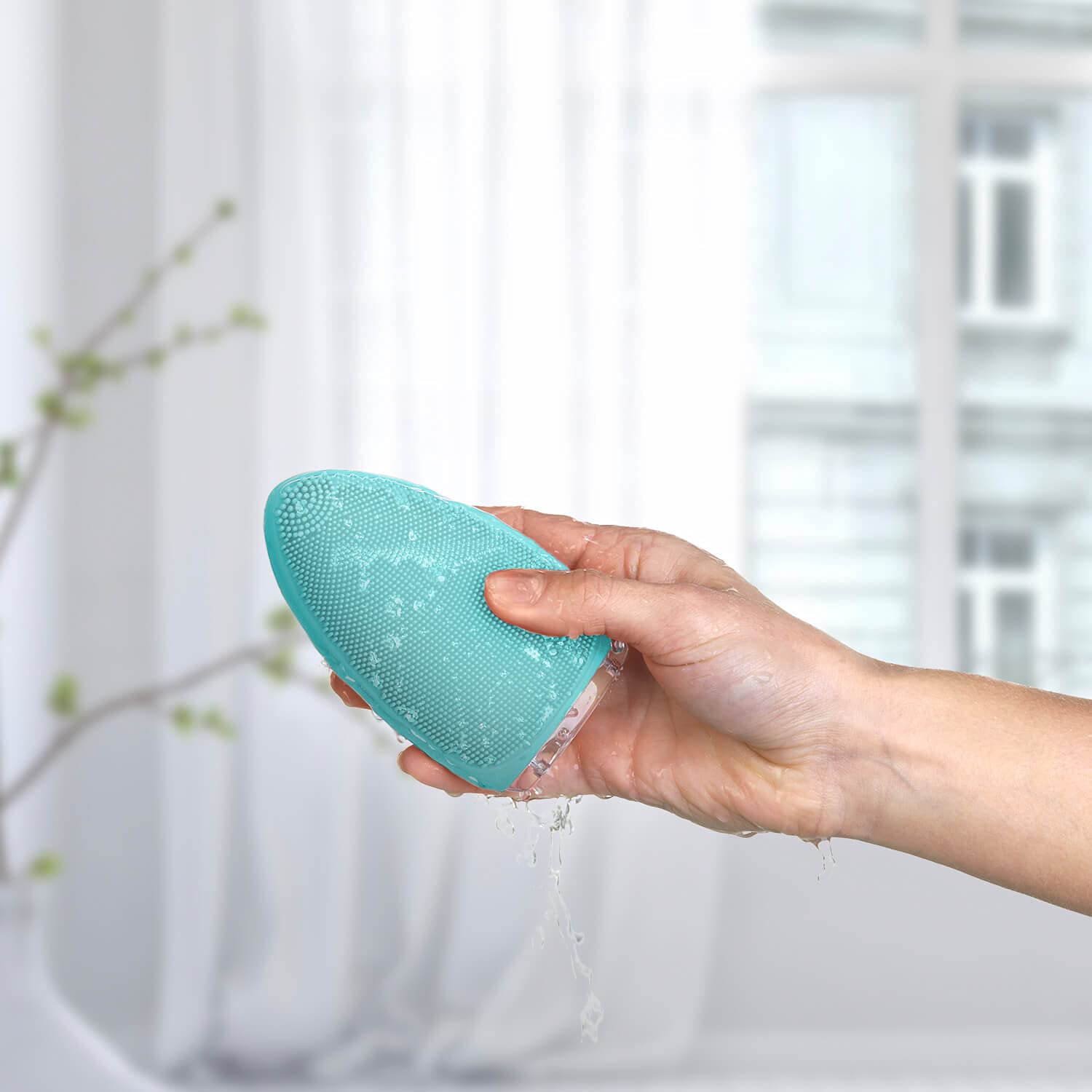 Silk'n Bright - Spazzola elettrica per il viso - Pulizia e massaggio - Silicone - Azzurro
