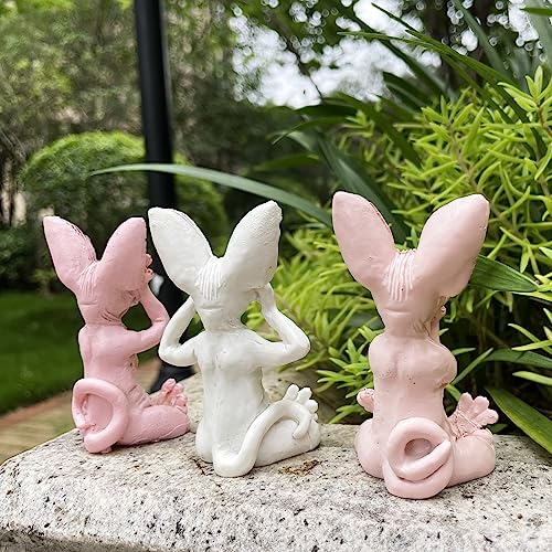 Set de 3 estatuas Gato Sabio Escribe Oye Ve No Mal miniatura 5