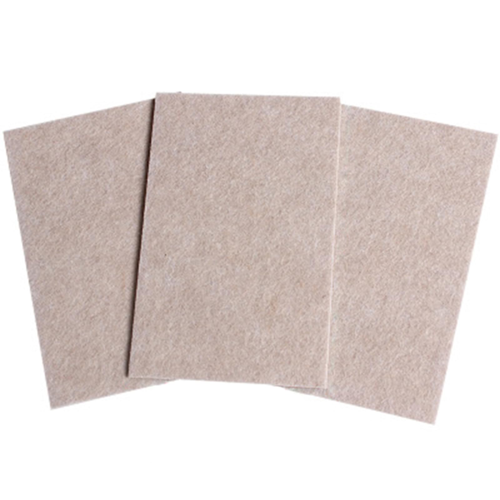Yhplxyuus 150 And 97Mm 3Pcs Of 72 Multipurpose Felt Chair Leg Pad Thick Adhesive Sturdy Materials Furniture Floor Protectors Daily Use Felt Pad