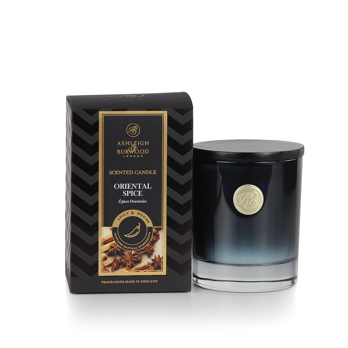Ashleigh & Burwood White | Luxury Collection Scented Soy Wax Blend Candle 140G | Oriental Spice | 28 Hour Burn Time