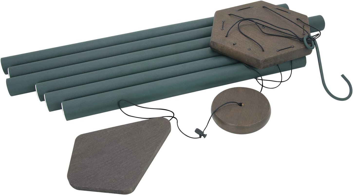sinfinate Wind Chimes Outdoor Large Deep Tone,42Inch Memorial Wind Chimes with 6 Heavy Tuned Tubes, Sympathy Wind Chimes Gifts, Outdoor Decoration for Your Garden, Patio, Home. (Green) : Patio, Lawn & Garden