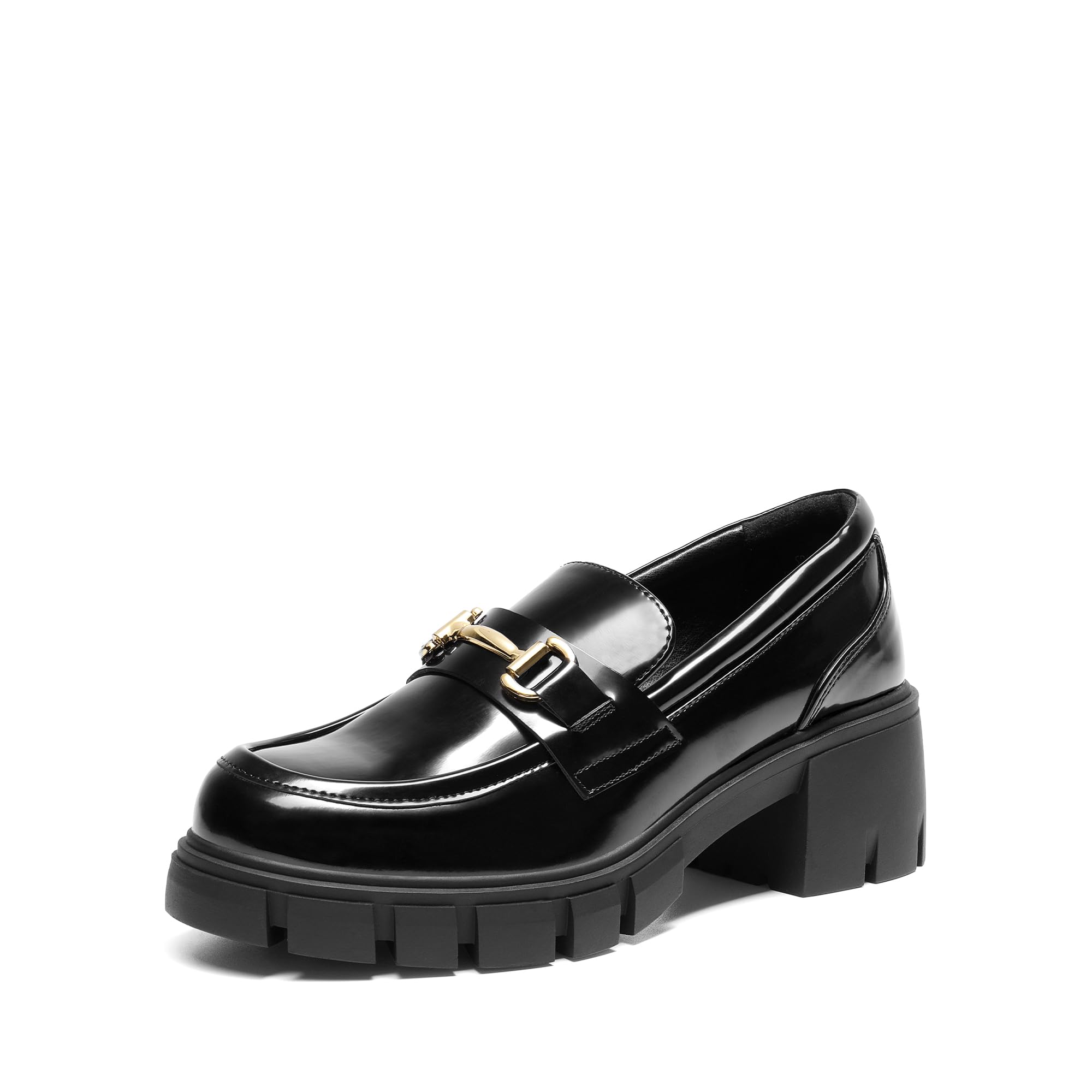 DREAM PAIRS Women's Platform Chunky Loafers
