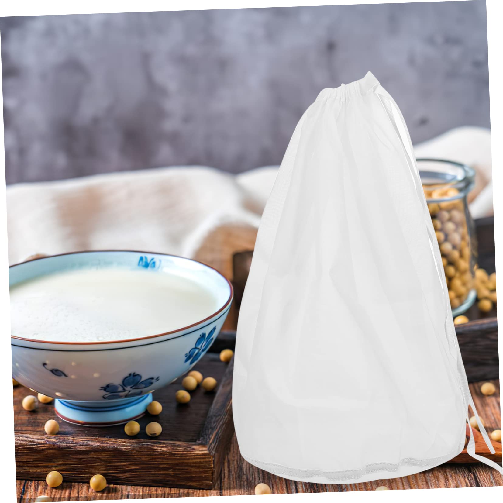 HOLIDYOYO Reusable Wine Filter Pouch Mesh Bag for Nut Milk Wine Making Bag Milk Filter