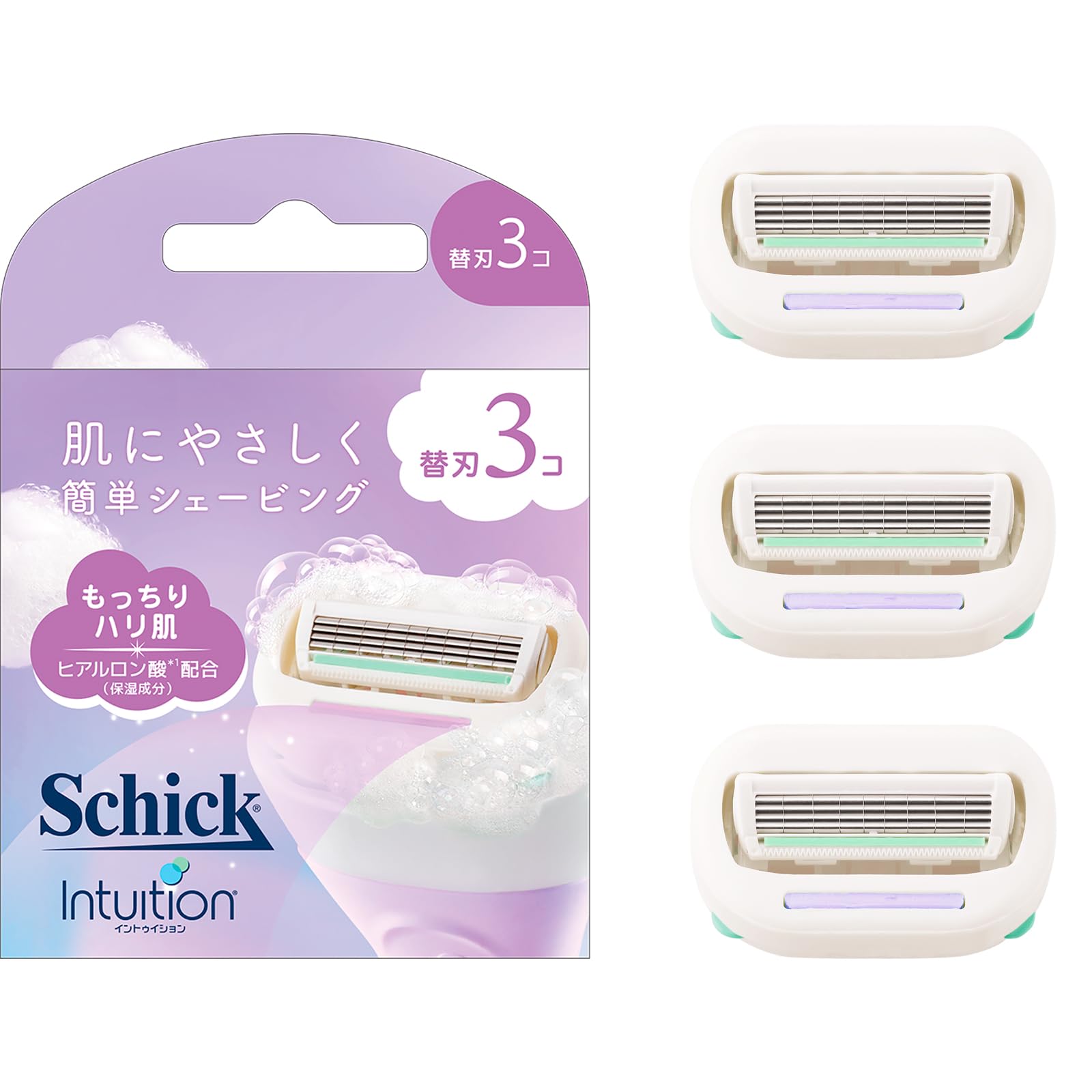 Schick(シック) イントゥイション もっちり肌 替刃(3コ入) 女性用 カミソリ