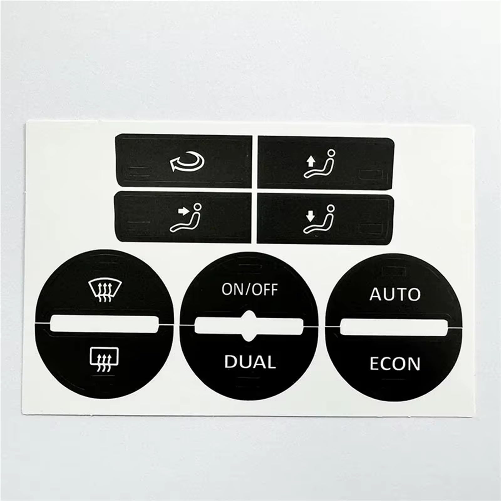 Auto Button Sticker Compatible with Vw for Golf for Mk5 for Passat AC Window Climate Worn Peeling Buttons Repair Sticker