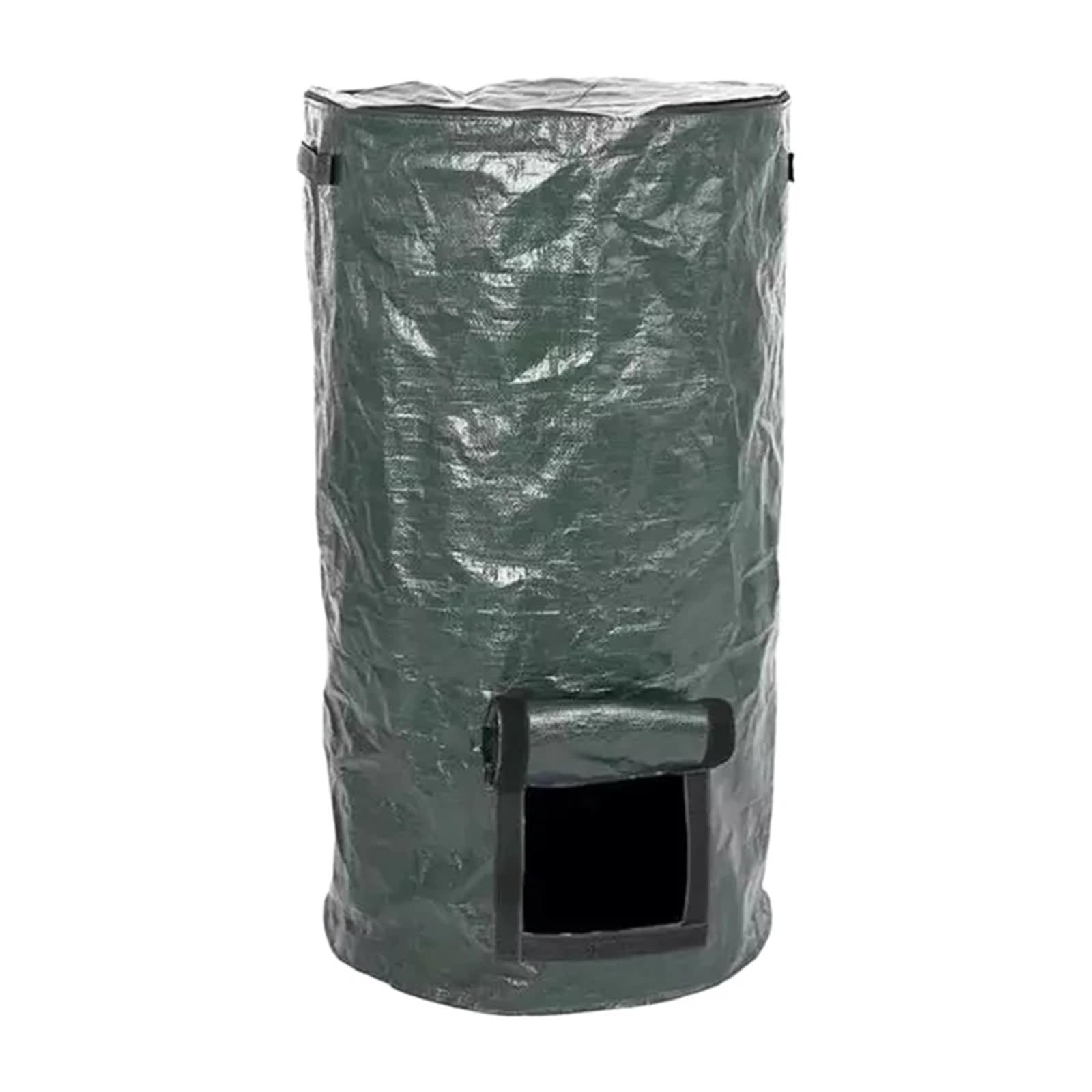 Garden Waste Bag 35X60Cm Garden Composter Eco-Friendly Bio Fermentation Bag With Zipper And Double Handles Collapsible Compost Bin Waste Bucket