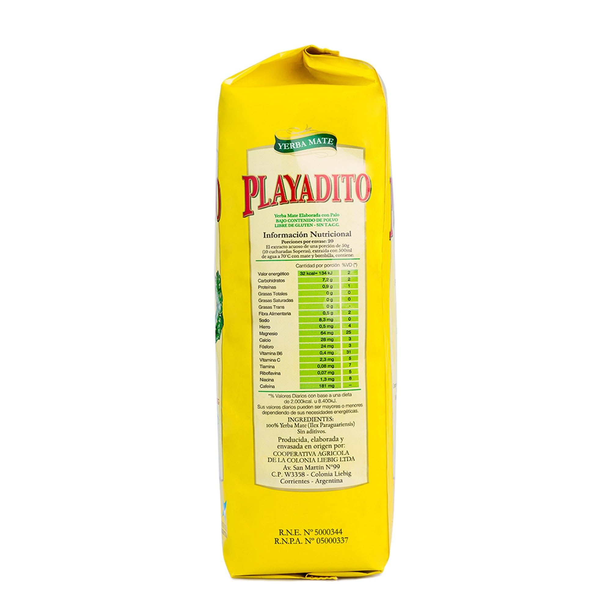 Playadito Yerba Mate Tè 1kg - Confezione da 3 - Antiossidante, Energetico, Contiene minerali e vitamina B - Dall'Argentina