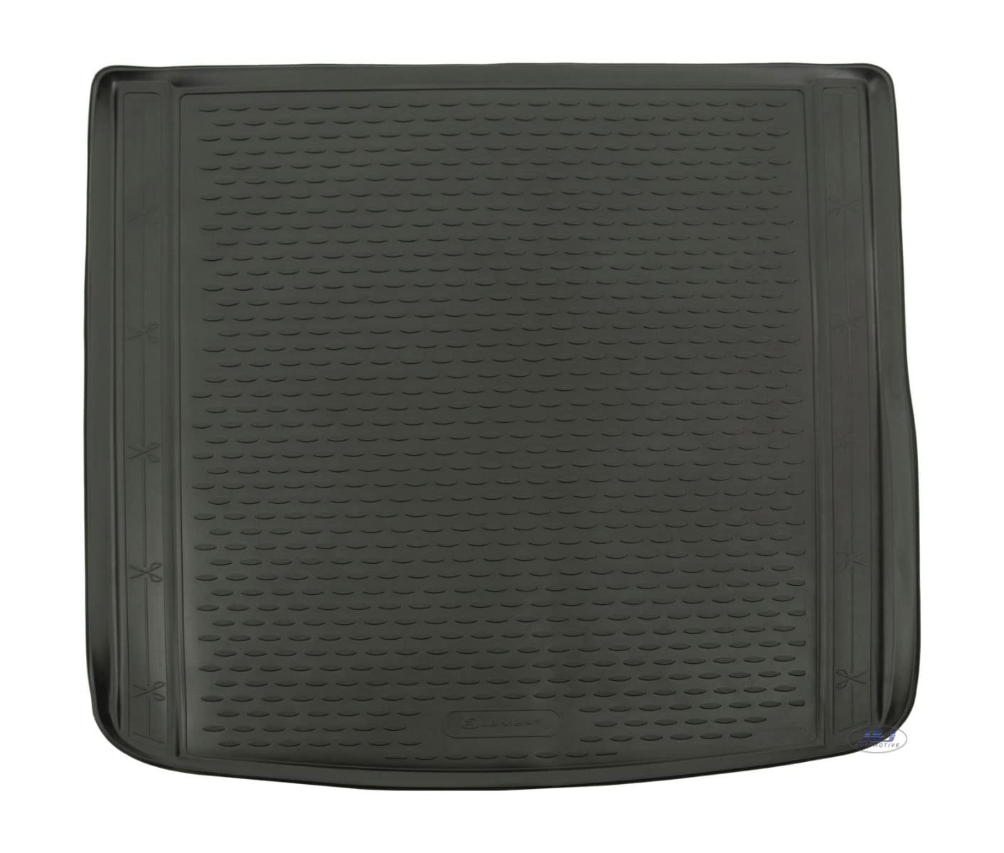 J&J AUTOMOTIVE | NORM Vasca Baule Per Bagagliaio In TPE Gomma Su Misura Adatti Per Clio 4 IV Grandtour Beak 2012-2019, Bordo alto 4 cm, Antiscivolo