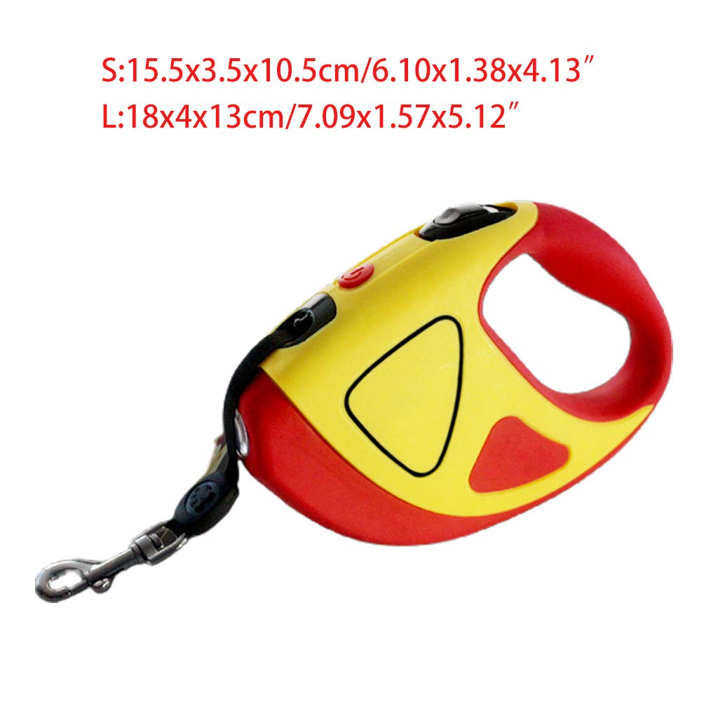Laisse extensible verrouillable pour chiens de taille moyenne et grande avec lumière