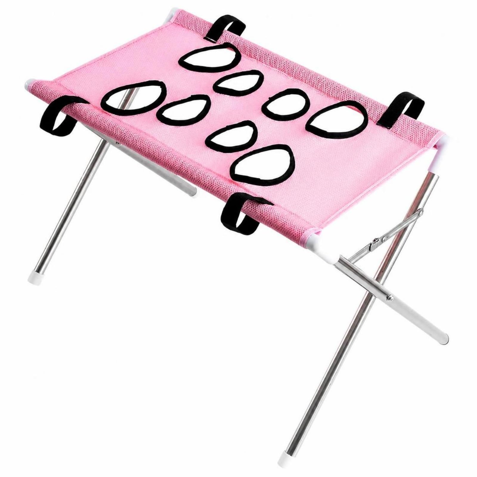 Hamac Toilettage avec Cadre Stable, Rose