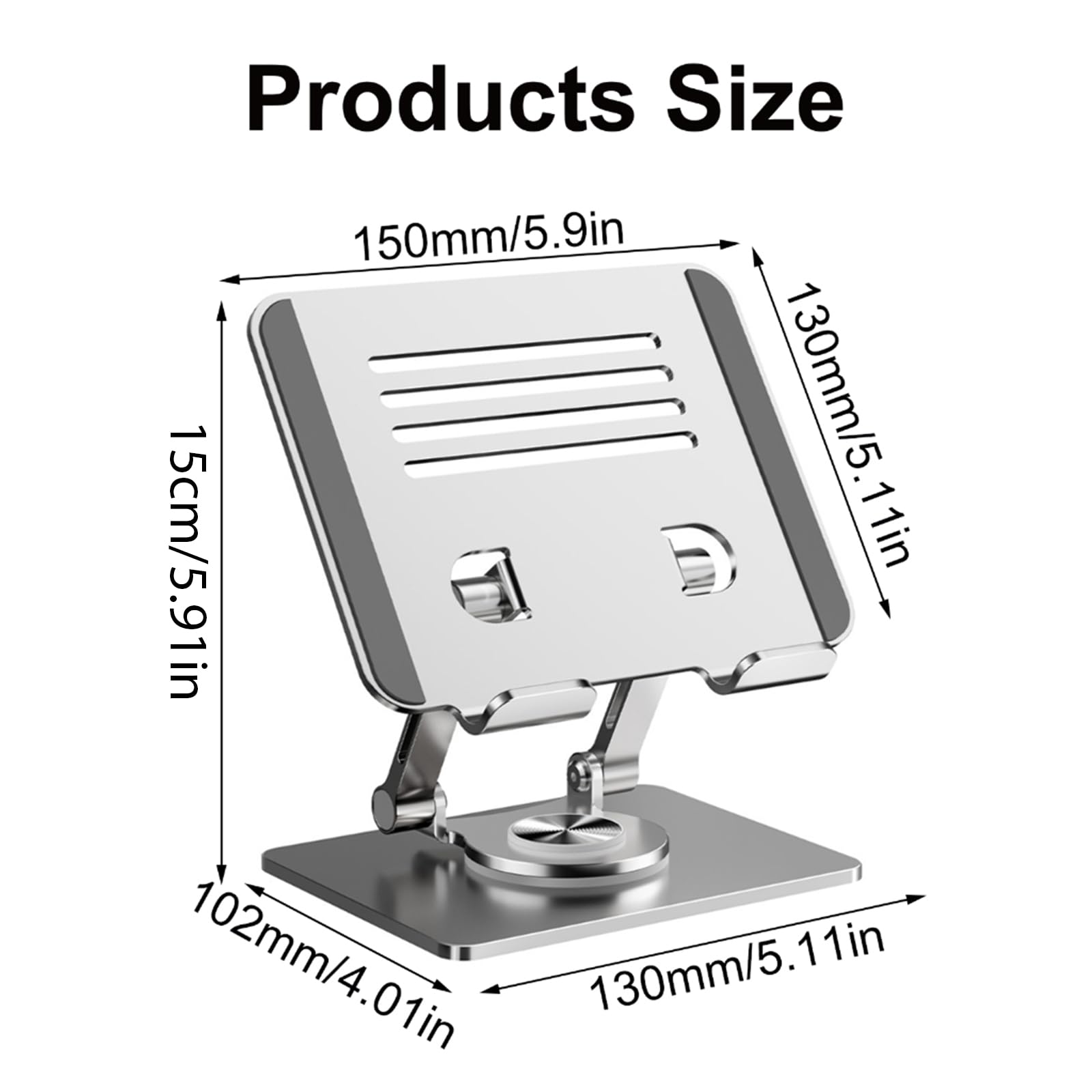 Supporto per tablet Supporto da tavolo pieghevole portatile girevole a 360 gradi per tablet portatile supporto da tavolo