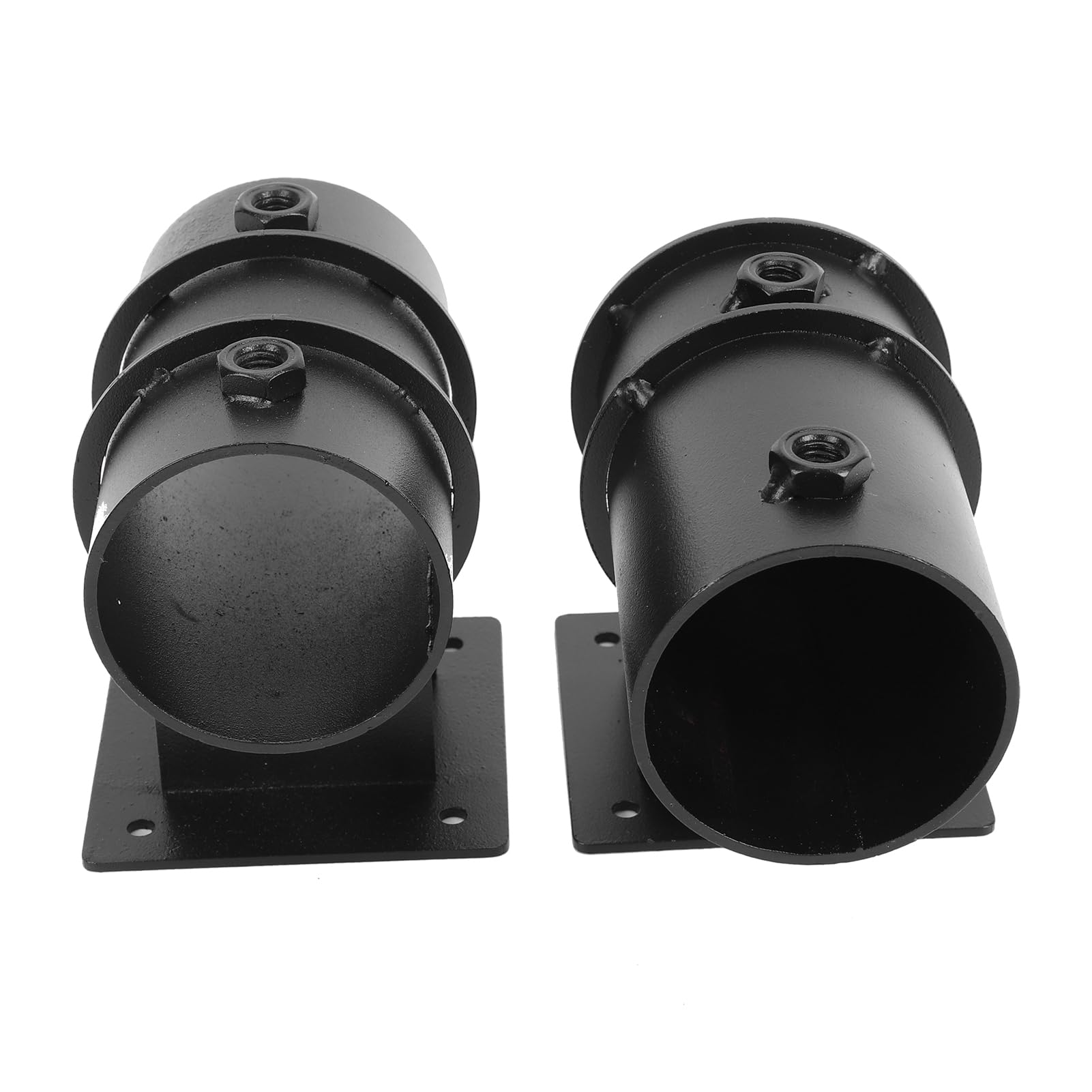 Fabater Portaombrellone da Giardino, Regolabile per Tavolo da 2 Pollici o Pali per Ombrellone Sfalsati Robusto Supporto per Ombrellone in Metallo Antivento, Supporto per con 8 Viti Autofilettanti per