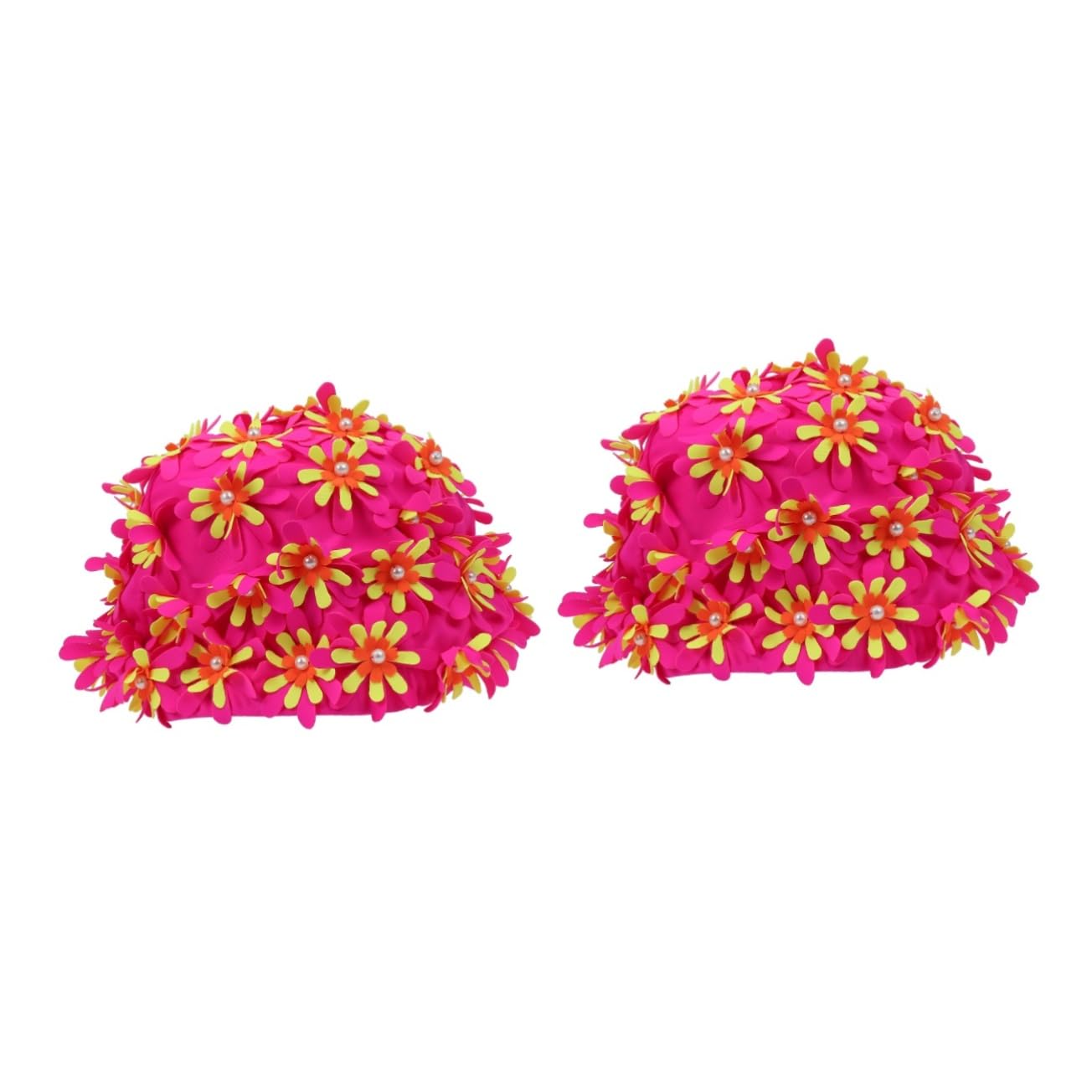 SUPVOX nuoto per adulti cappello da nuoto da donna cuffia da da donna cuffia per cappello da elegante con petali floreali donne ia da bagno da rosa