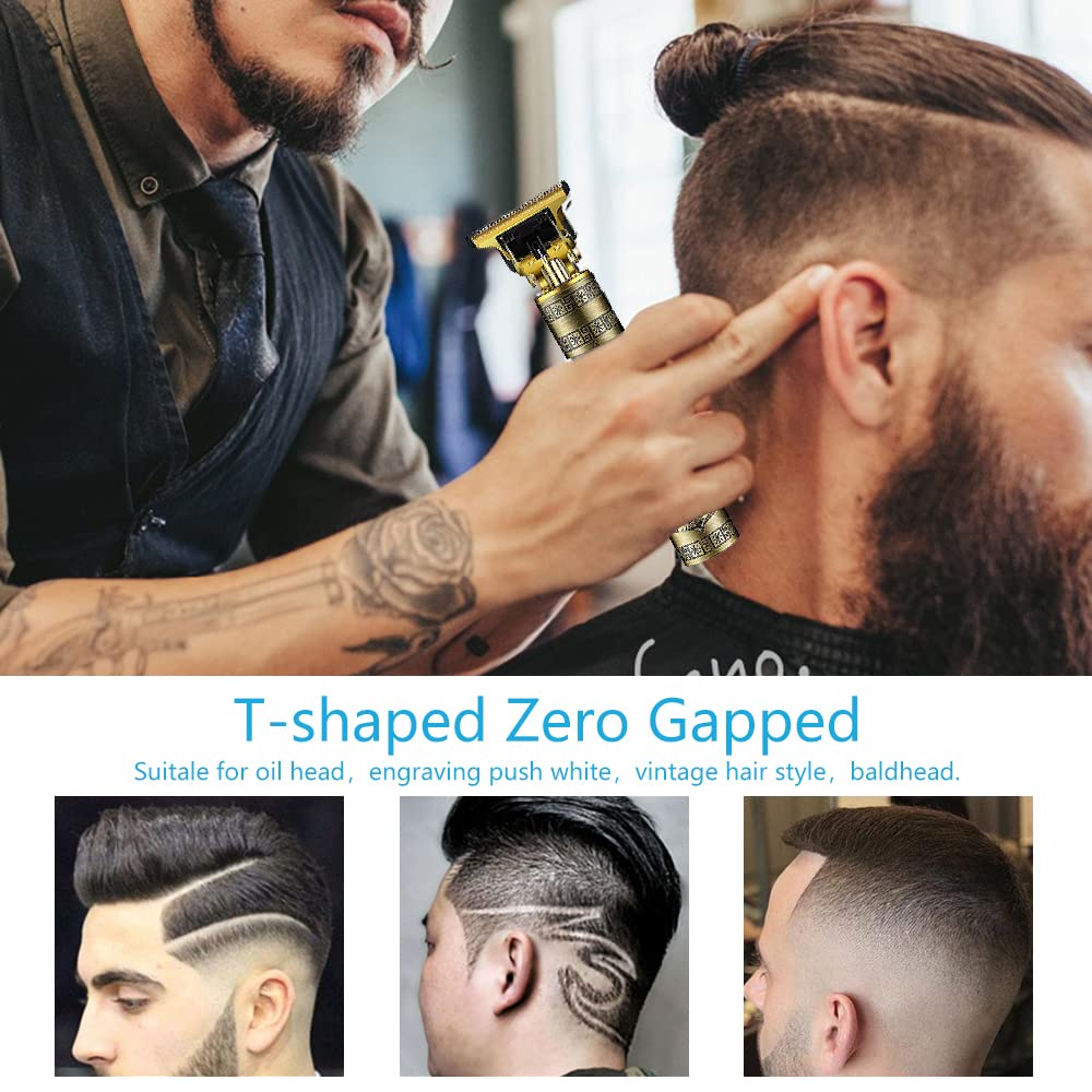 Tondeuse Cheveux Hommes,Tondeuse Barbe Professionnel Finition,Rasoir Electriques Hommes,Sans Fil Brostyle Tondeuse Precision Rechargeable,Cadeau Homme