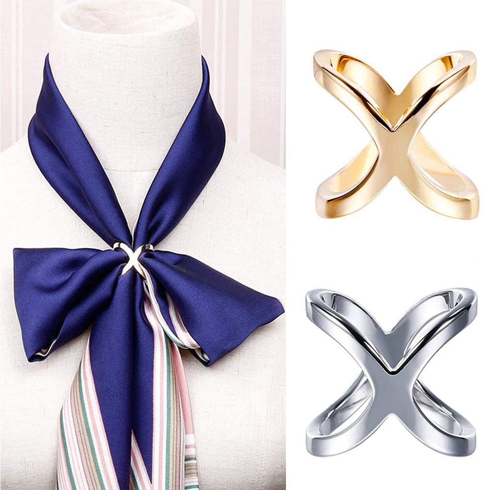 4 Clips Para Bufanda Elegantes - Hebillas De Aleación Dorada, Para Bodas Y Eventos