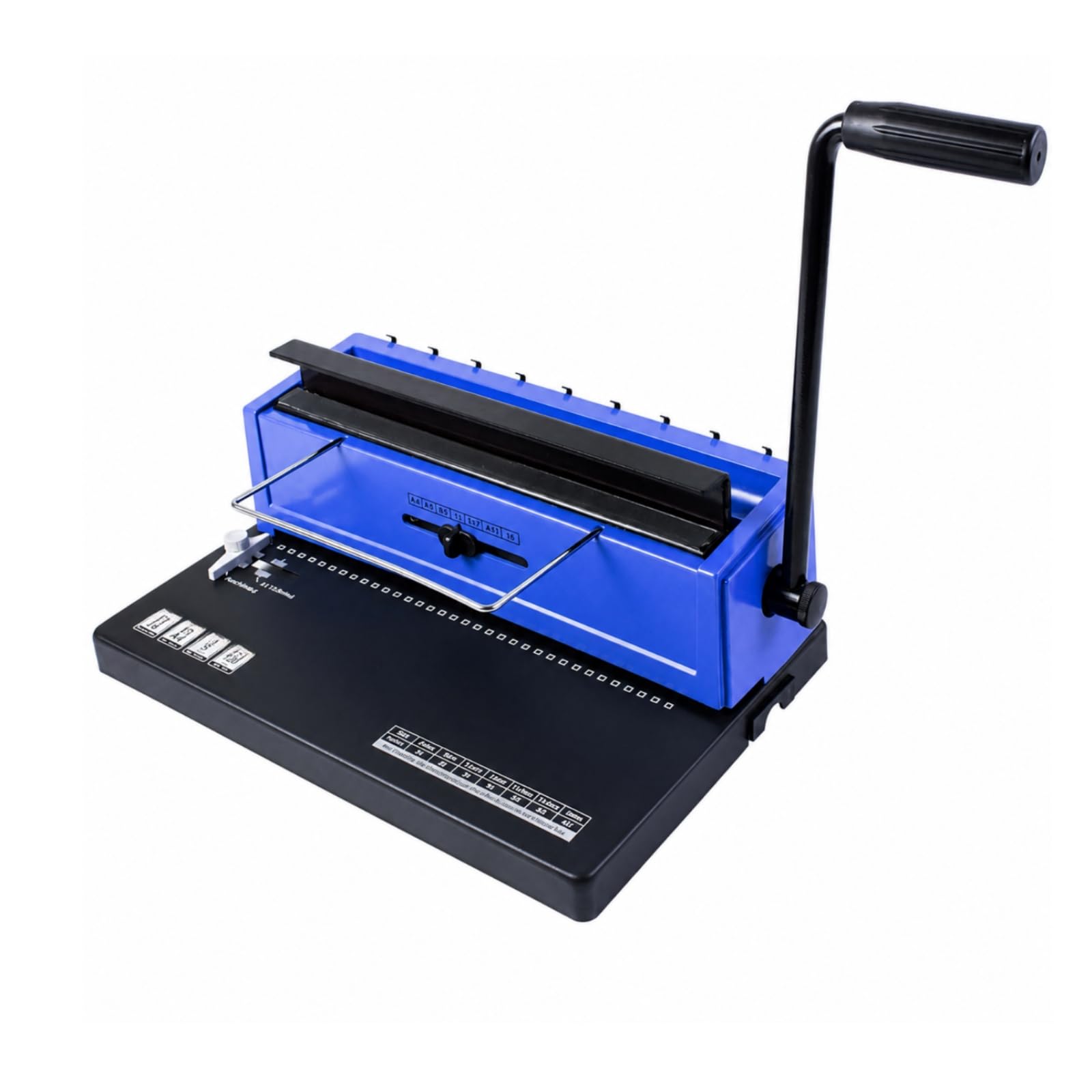 Generic Rilegatrice Manuale con Perforatore Integrato Compatta Rilegatrice da Ufficio Ergonomica per Rilegatura Contratti, Allestimento Progetti,