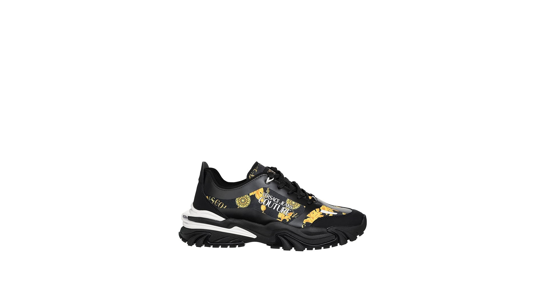 Amazon.com | VERSACE JEANS COUTURE Men Sneakers Black 7 US