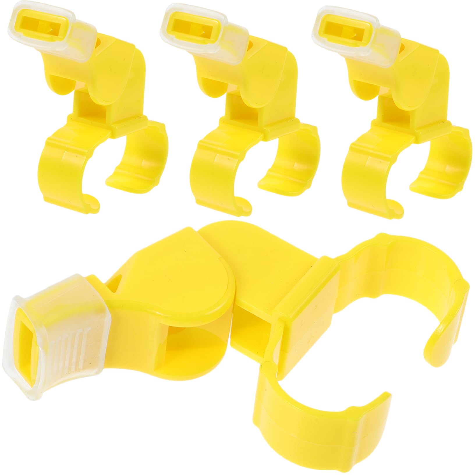 Abaodam 4Pcs Loud Sports Whistle with Ring Portable Whistle for Outdoor Activities Durable Material for Referees Teachers and Lifeguards