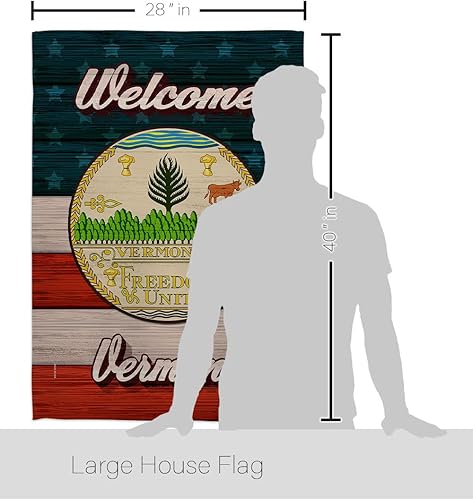Miniatura 2 de Americana Home & Garden Bandera de bienvenida de Vermont para casa, Estados Unidos, territorios americanos, República, país, área particular,