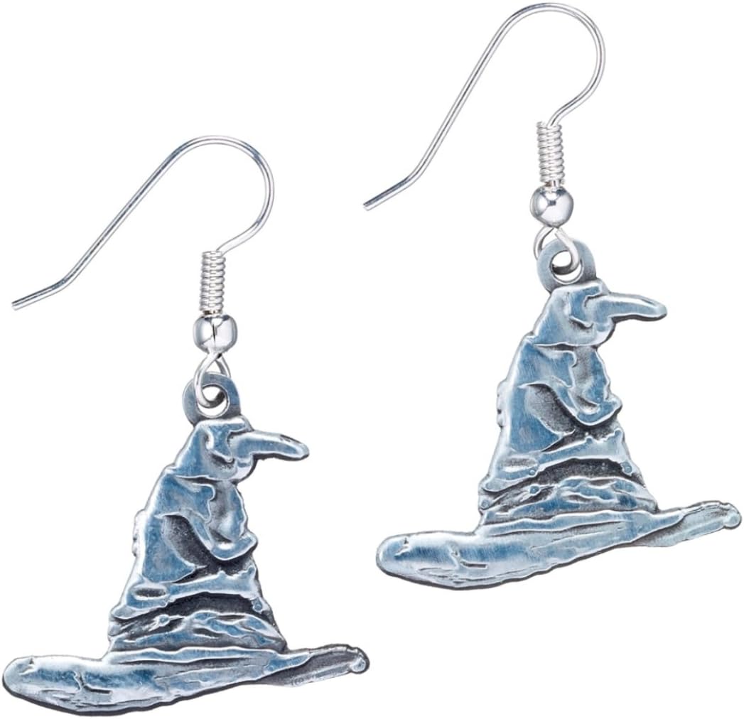 Harry Potter Sorting Hat Silver Plated Earrings