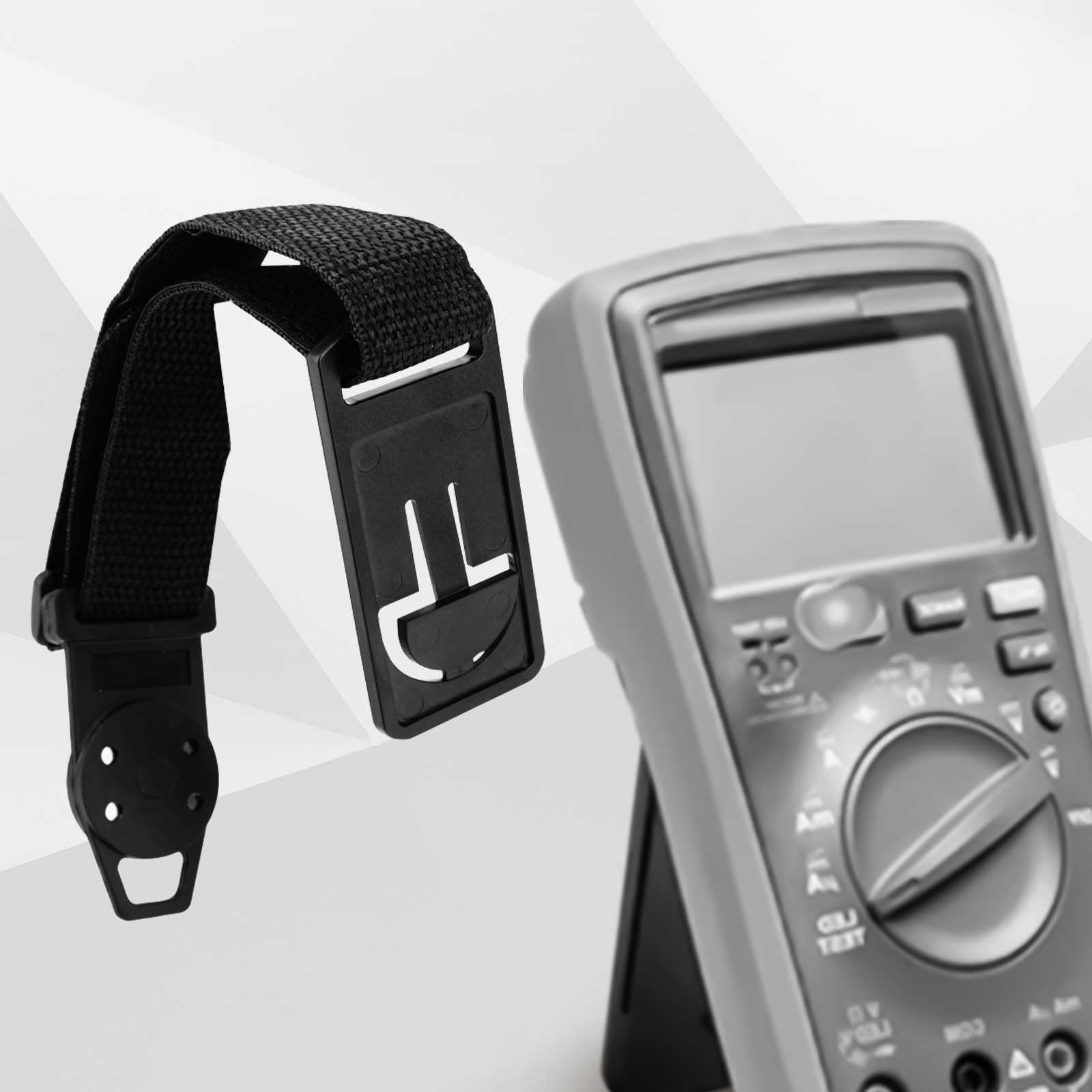 Magnetic Strap Kit, Hanging Loop Strap Magnet Hanger Kit Magnet Loop Strap Hanger Kit for Fluke Digital Multimeter (Black) - Image 4