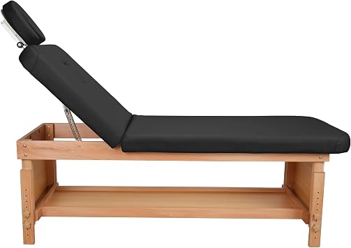 SKINACT Elegance Massage/Facial Bed & Table (Black)