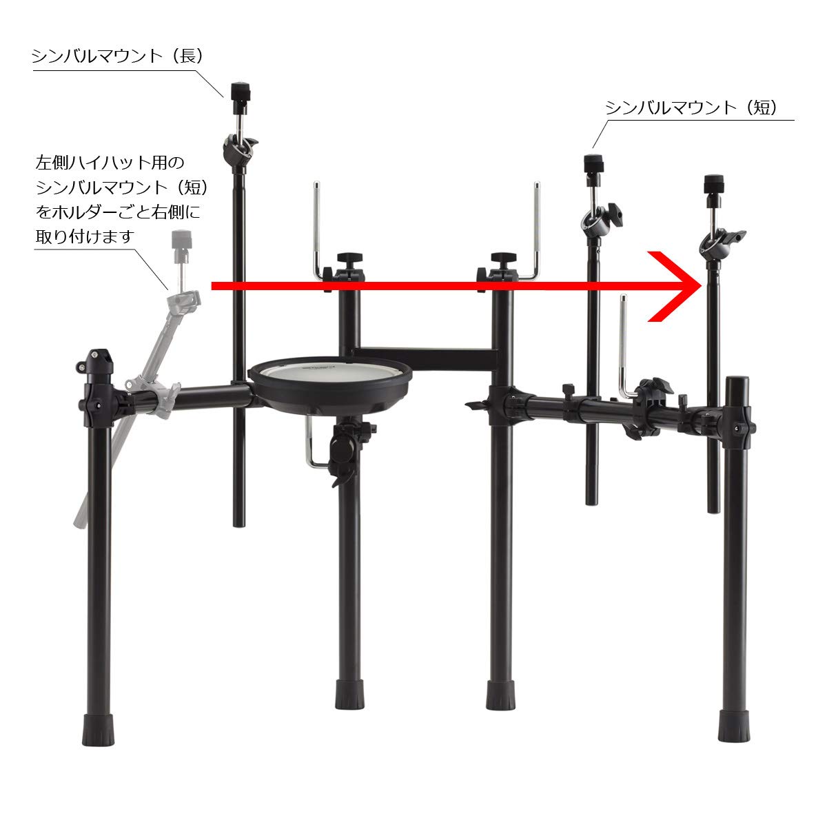 ハイローランド Amazon | Roland/TD-07KV VH-10アップグレード/3シンバルキット