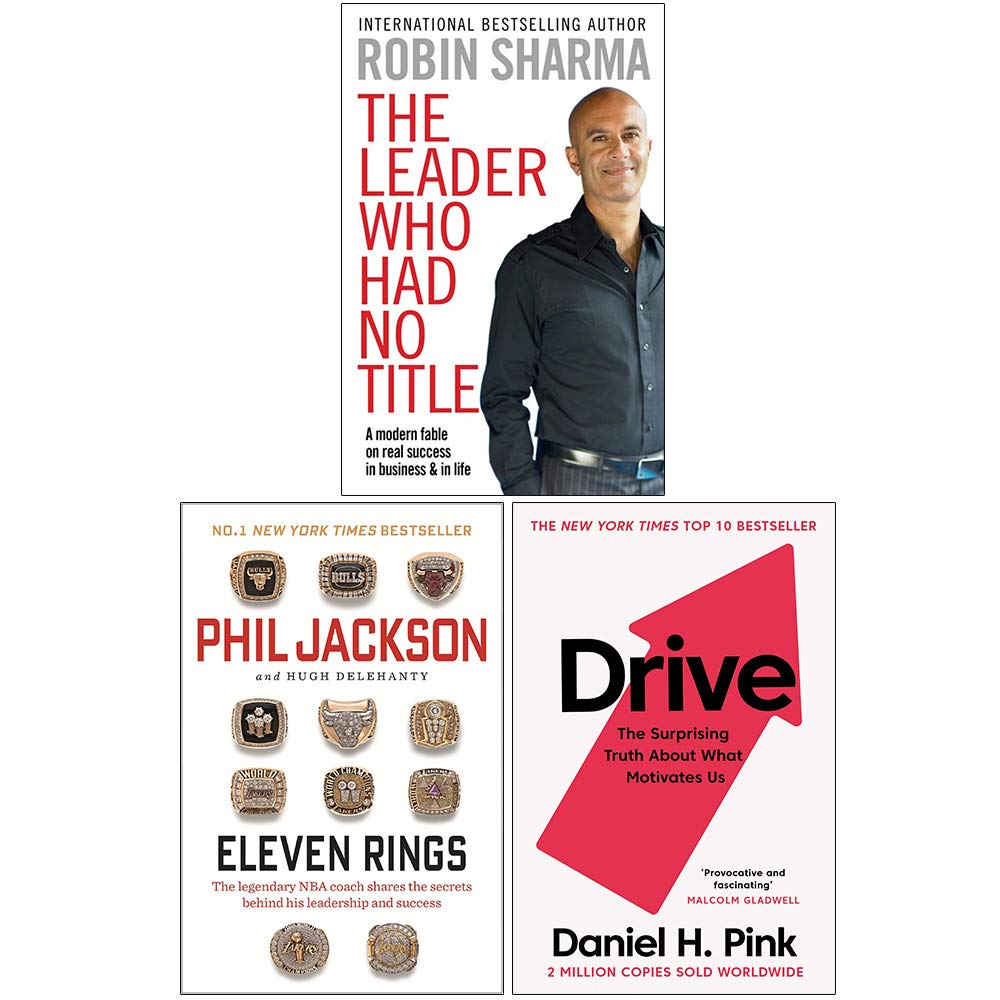 The Leader Who Had No Title, Eleven Rings, Drive Daniel H. Pink 3 Books Collection Set