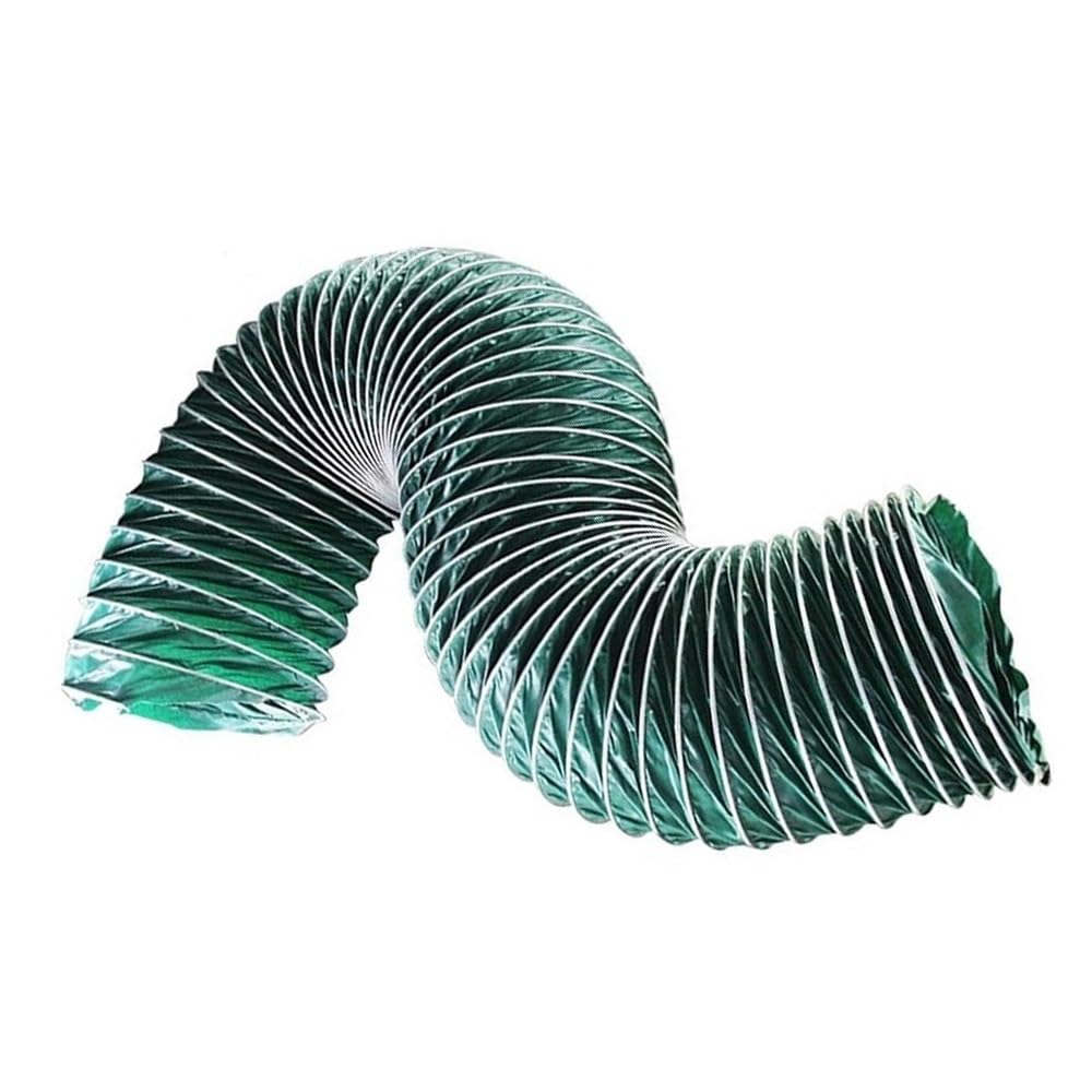 Węże kanałowe, elastyczny zielony wąż kanałowy do klimatyzacji i odpowietrznika suszarki, trudnopalny, dostępny w rozmiarach od 10 cm do 58 cm (1 m, 110 mm) - idealny do rozwiązań wentylacyjnych i