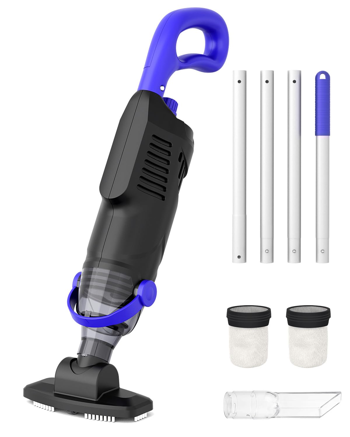 Photo 1 of (2026 Upgrade) Little Shark Cordless Pool Vacuum, 60W Motor, 18 GPM Strong Suction, 5000mAh Battery, 60-Min Runtime, Compact Lightweight Handheld Pool Cleaner for Above Ground Pools & Hot Tubs