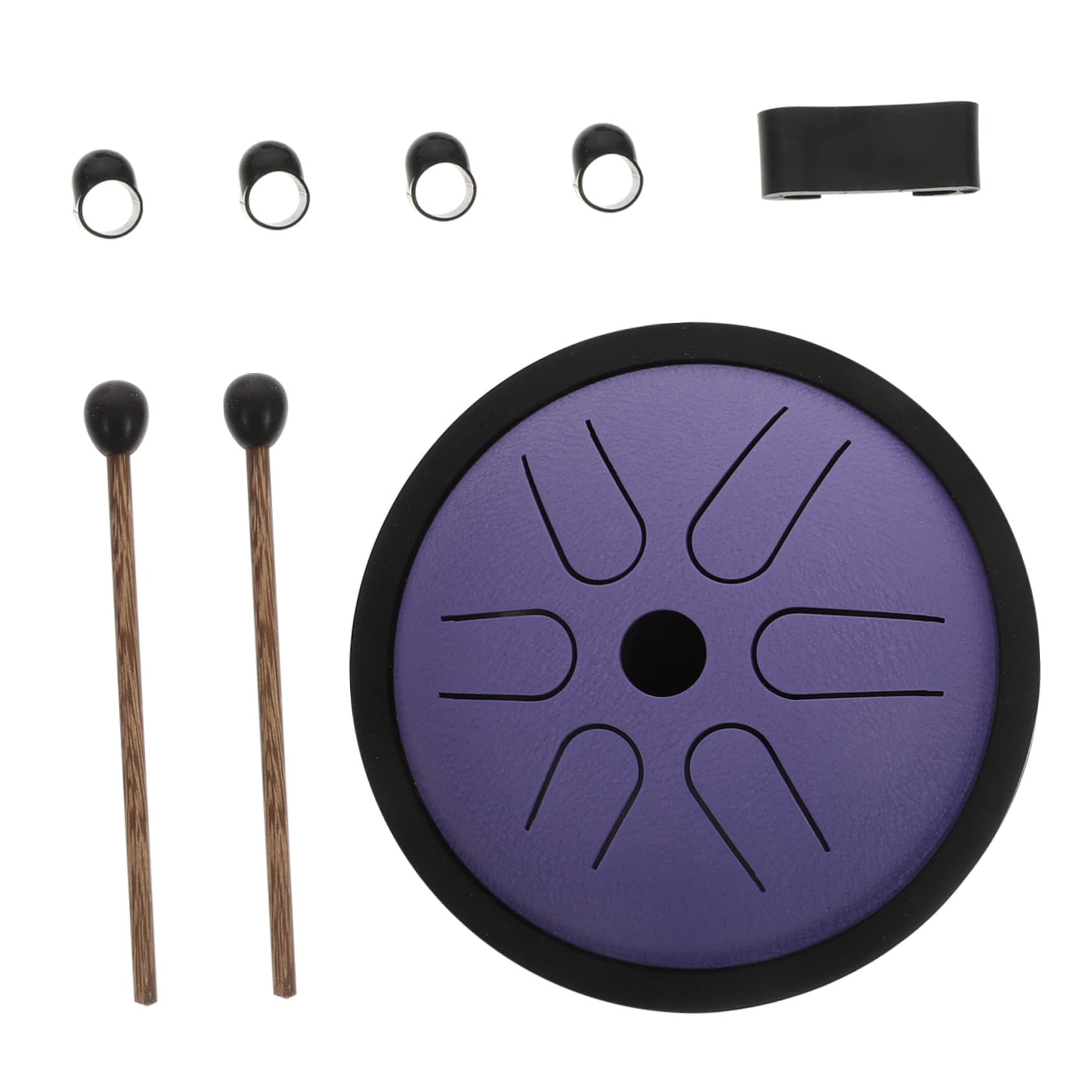 EXCLUZO 55 Inch Ethereal Drum Panda Drum Hapi Drum Meditation Drum Musical Instrument Creative Tongue Drum Stylish Drum Lotus Drum Delicate Purple Alloy Ethereal Drum Convenient Drum