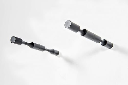 Miniatura 2 de VintageView Vino Pins - Estante de metal para botellas de vino montado en la pared para superficies de madera, elegante y moderno almacenamiento de