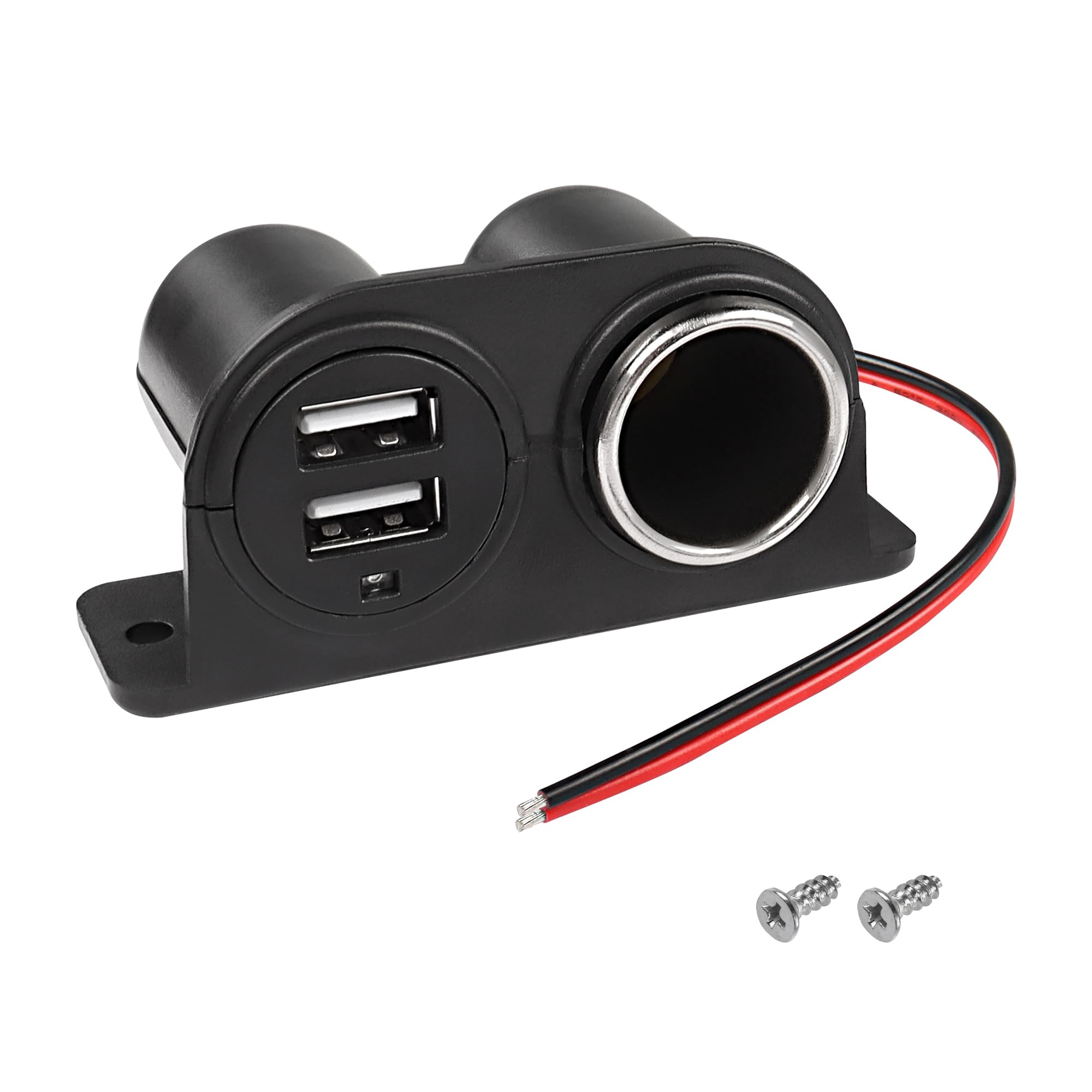 MASO Caricatore USB Per Moto 12V Con Doppia Porta | Impermeabile Con Display Tensione E Temperatura