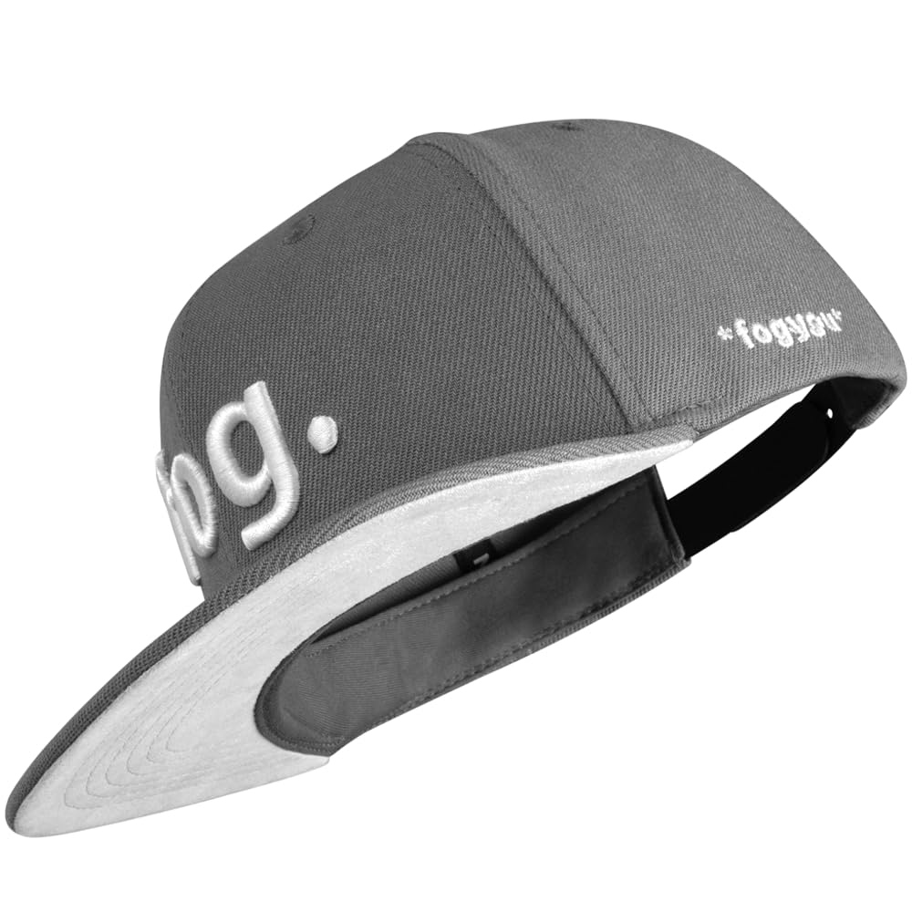 Nebelkind Gorra Snapback para Hombre y Mujer, Talla Única, Unisex, Moderna, Estilo Callejero, Gorra de Béisbol con Visera Recta, Gris