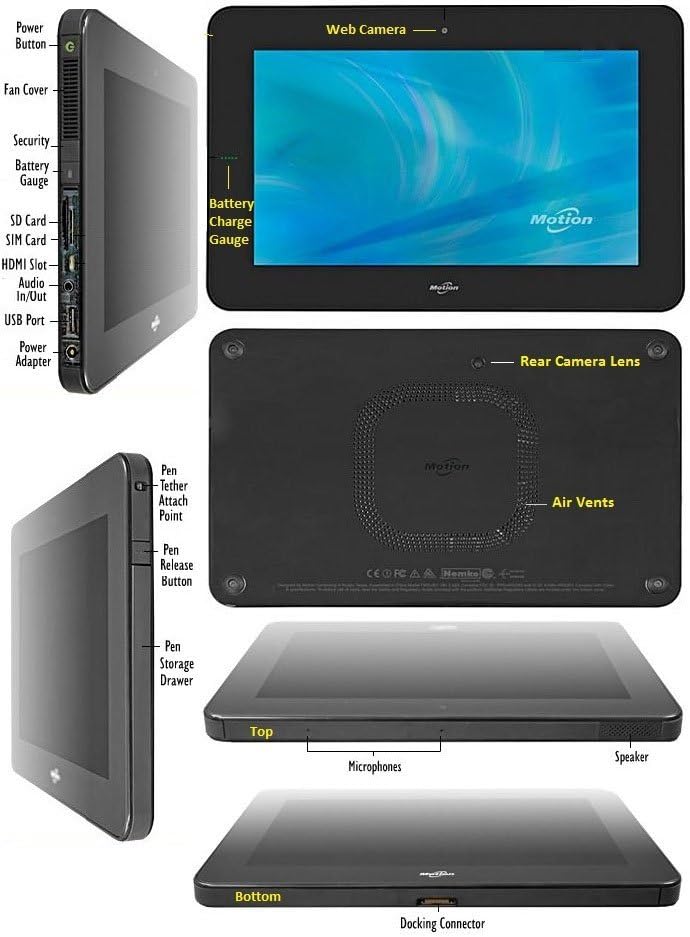Motion 10.1" Intel Atom Z670 1.5GHz Tablet | CL900