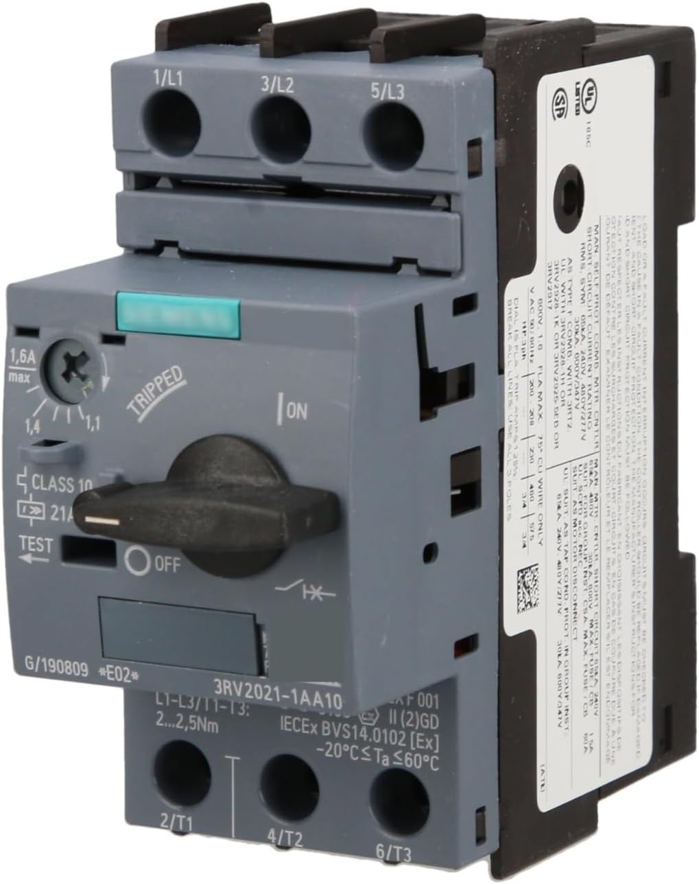 Compatible with 3RV2021-1KA10丨1pc New Breaker 3RV2021-1FA10 3RV2021-1GA10 3RV2021-1HA10 3RV2021-1JA10