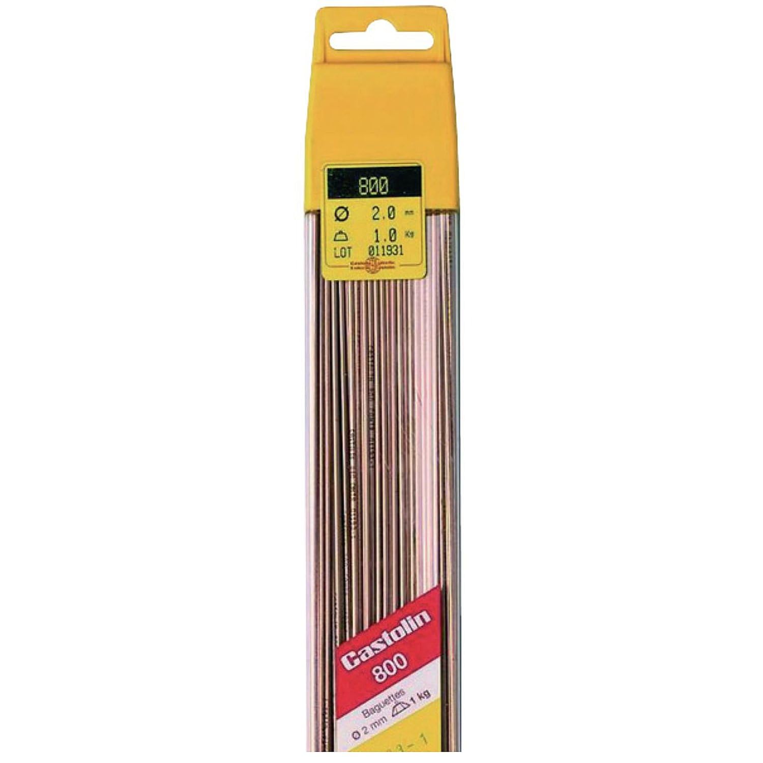 baguette de brasage - 800 - brasage du cuivre - argent 2% - d2 - 1kg - castolin 8002010p