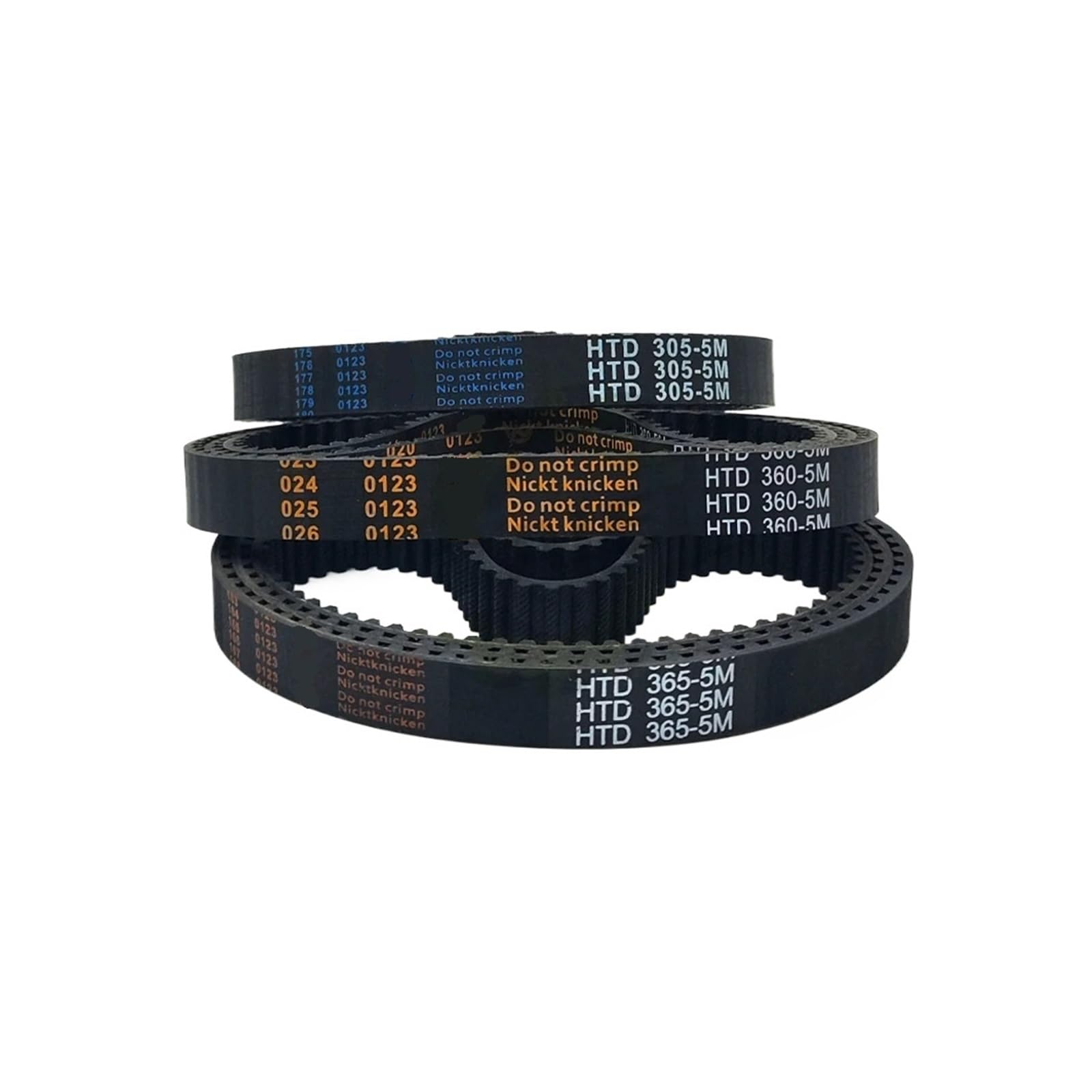1/3/5 szt. Gumowy pas synchroniczny HTD 5M Długość 835 840 845 mm Szerokość 10-30 mm(840mm-168T,3PCS_20MM)
