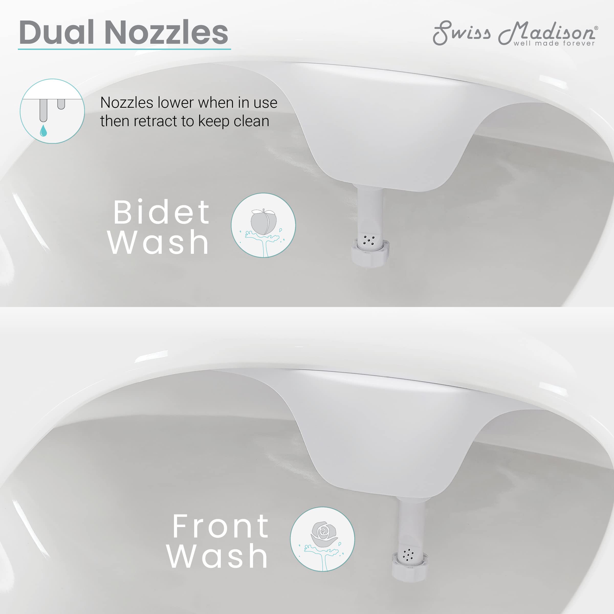Swiss Madison Well Made Forever SM-BSA01 Accesorio para Asiento de bidé, Blanco